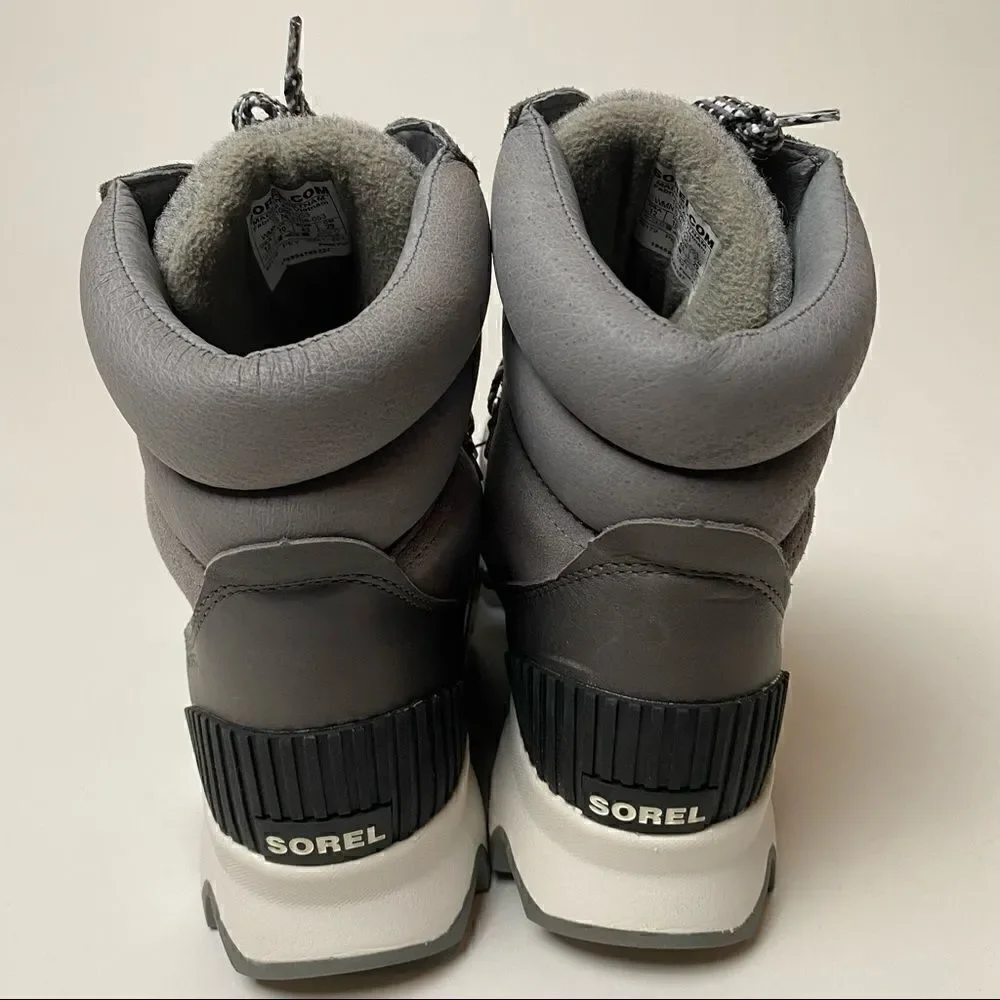 Sorel Kinetic Conquest Boots Quarry Grey Gray 8 Waterproof